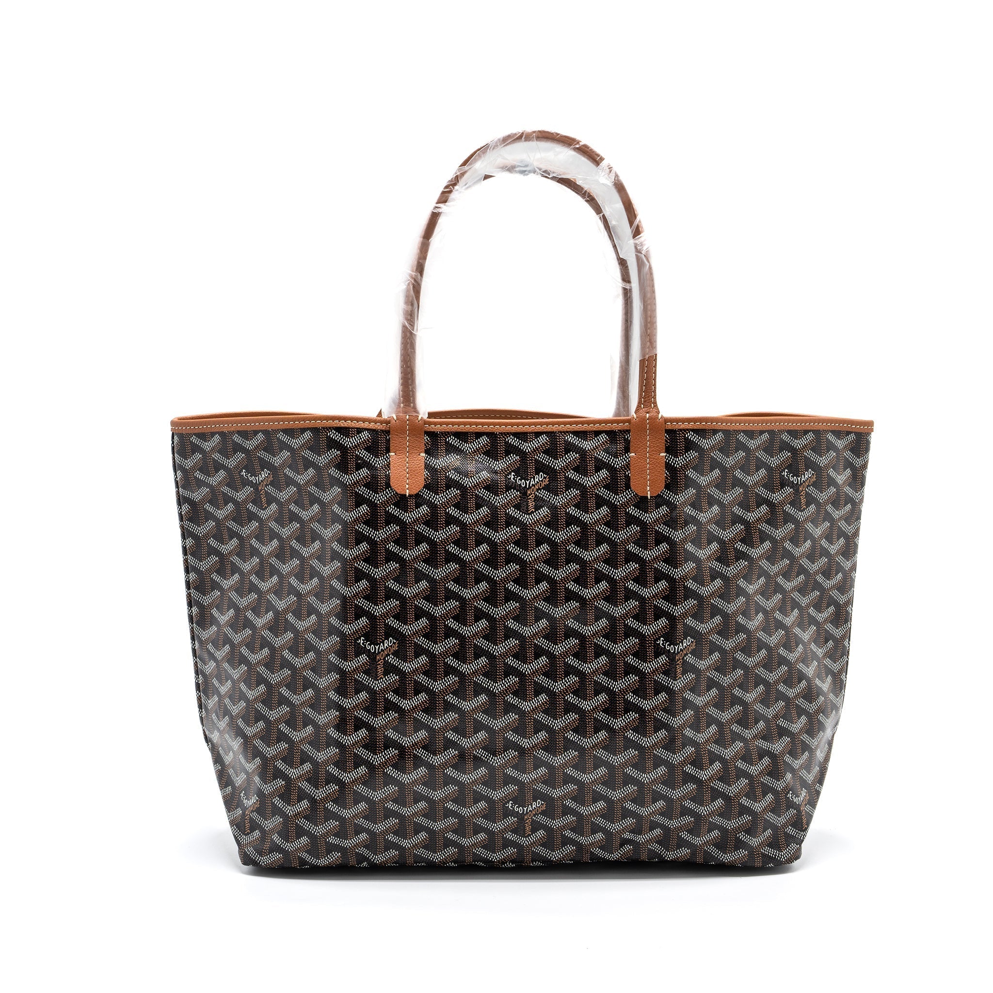 GOYARD SAINT LOUIS PM TOTE BAG GOYARDINE CANVAS BROWN/ MULTICOLOUR