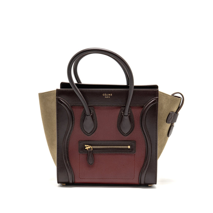 CELINE MICRO LUGGAGE BAG LEATHER MULTICOLOR