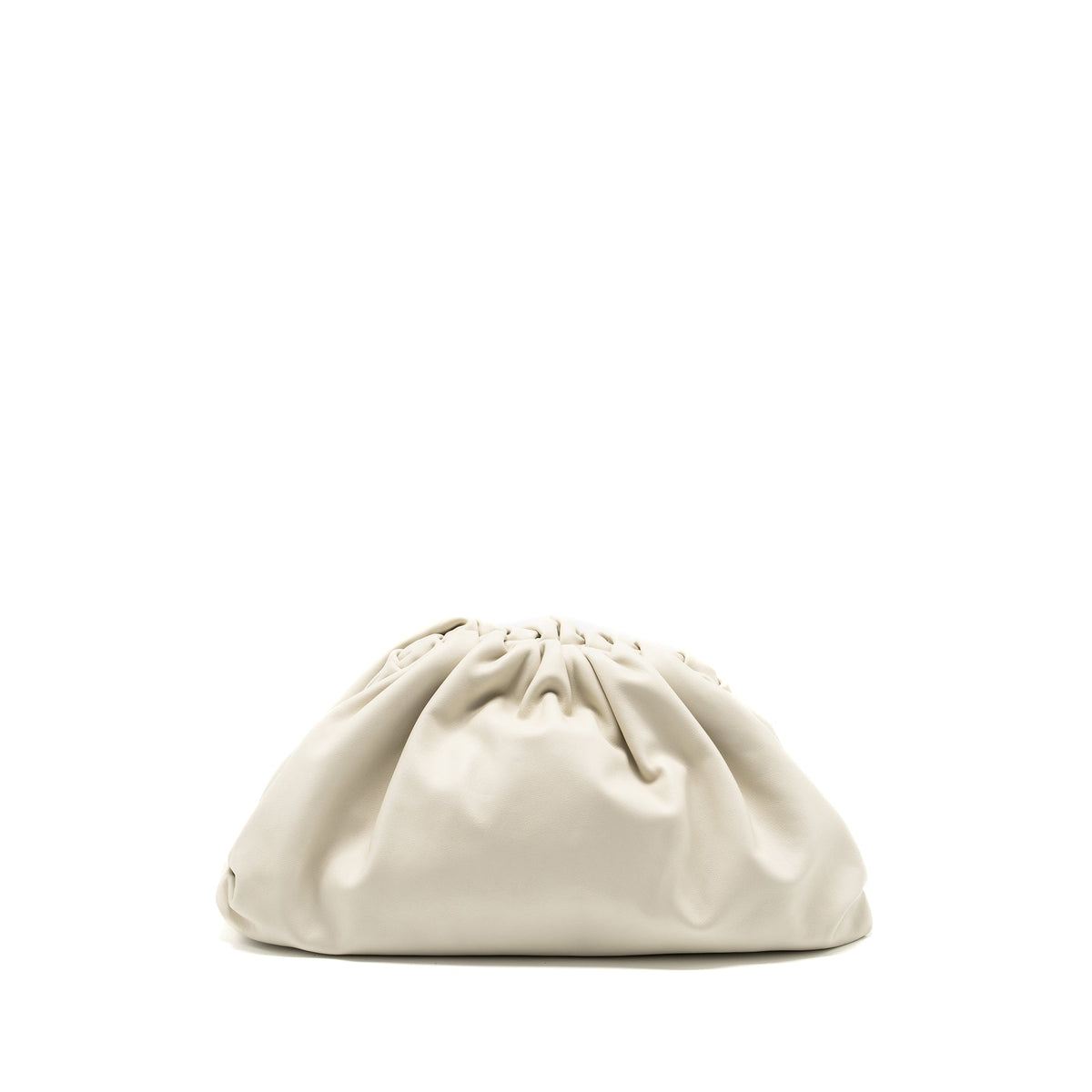 BOTTEGA VENETA THE POUCH CALFSKIN WHITE GHW