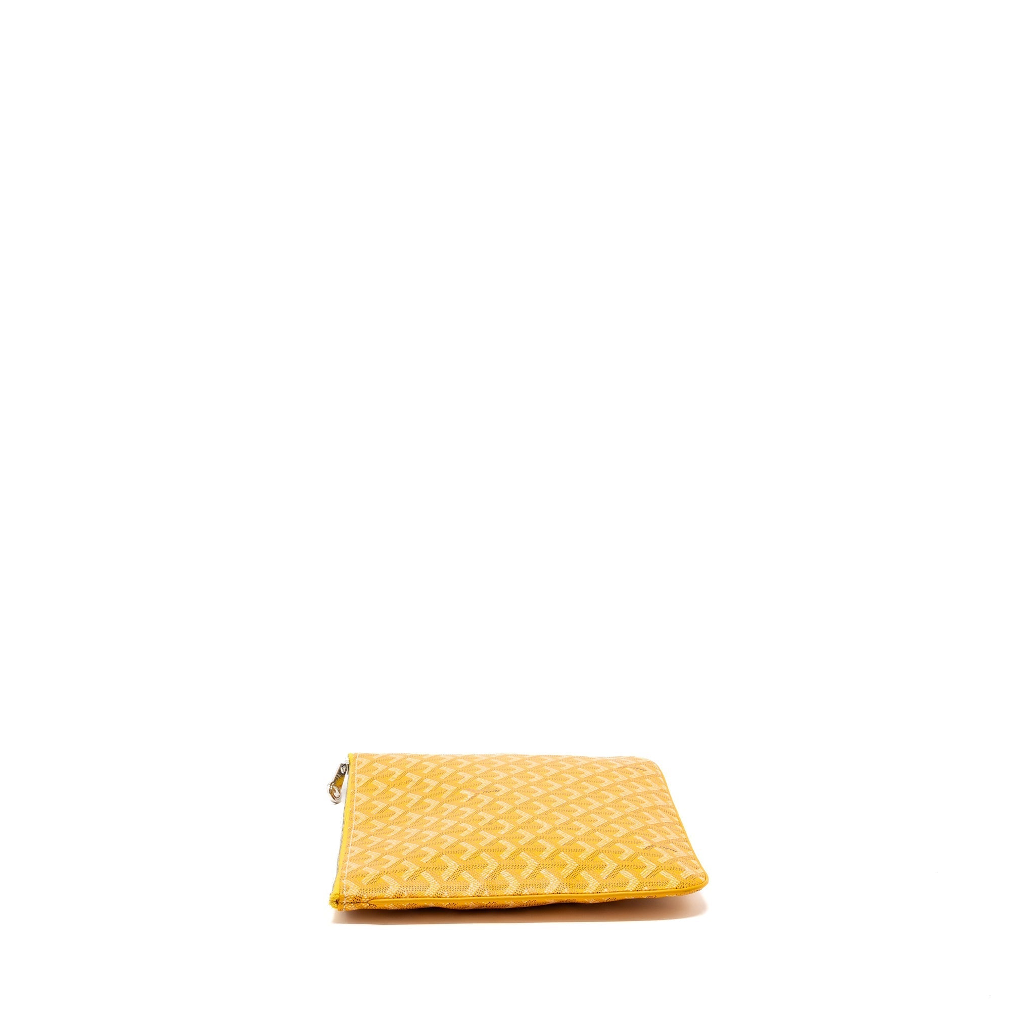 GOYARD CLUTCH BAG CANVAS YELLOW SHW