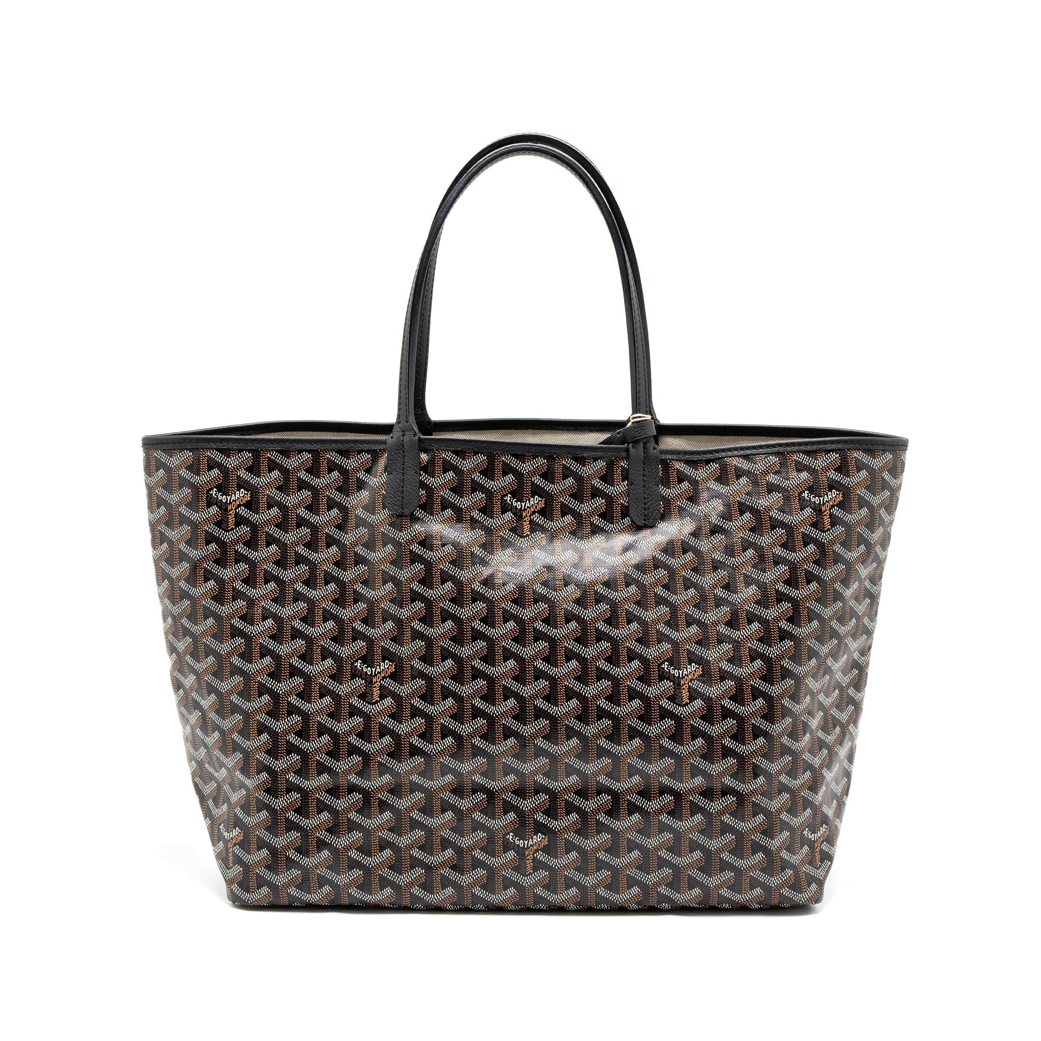 GOYARD SAINT LOUIS PM TOTE BAG GOYARDINE CANVAS SHW