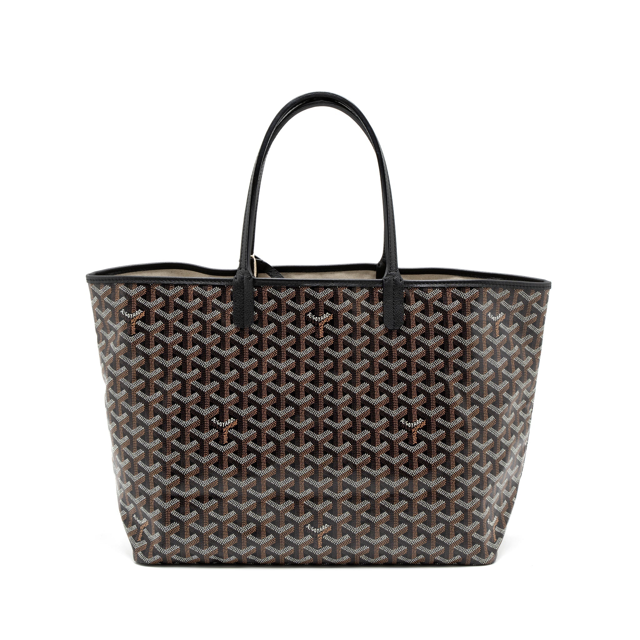 GOYARD SAINT LOUIS PM TOTE BAG GOYARDINE CANVAS SHW