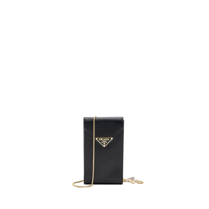 PRADA MINI BAG SAFFIANO LEATHER BLACK GHW