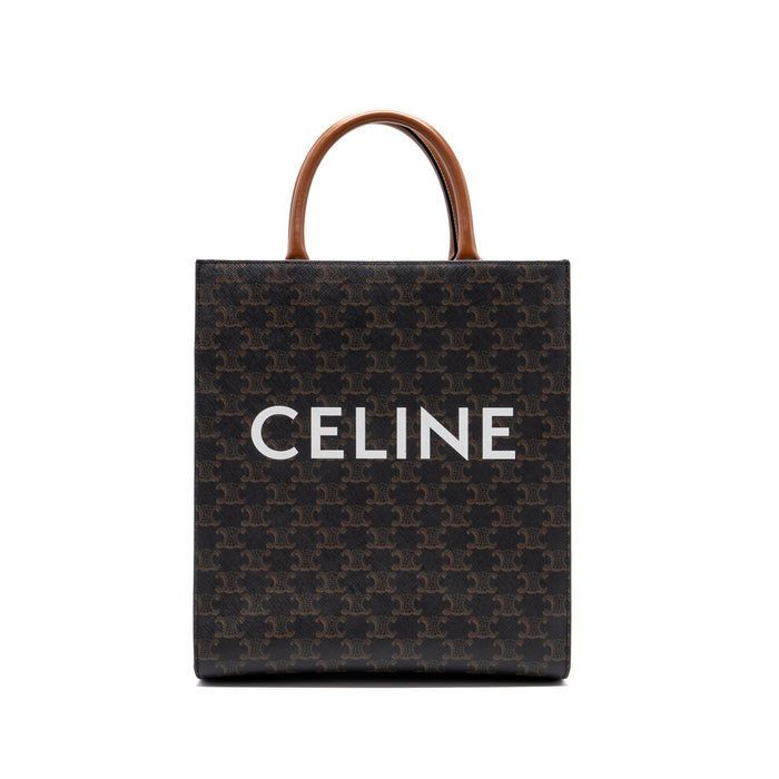 CELINE VERTICAL CABAS TRIOMPHE CANVAS/ LEATHER GHW