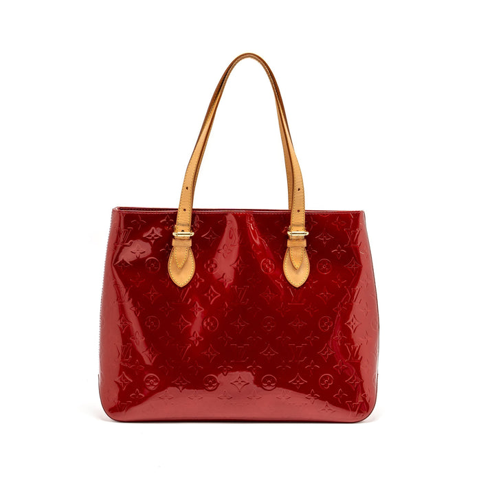 LOUIS VUITTON ZIP TOTE BAG PATENT RED GHW