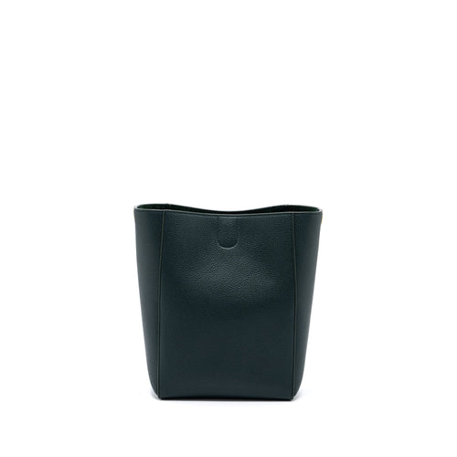 CELINE SANGLE BUCKET BAG CALFSKIN DARK GREEN GHW