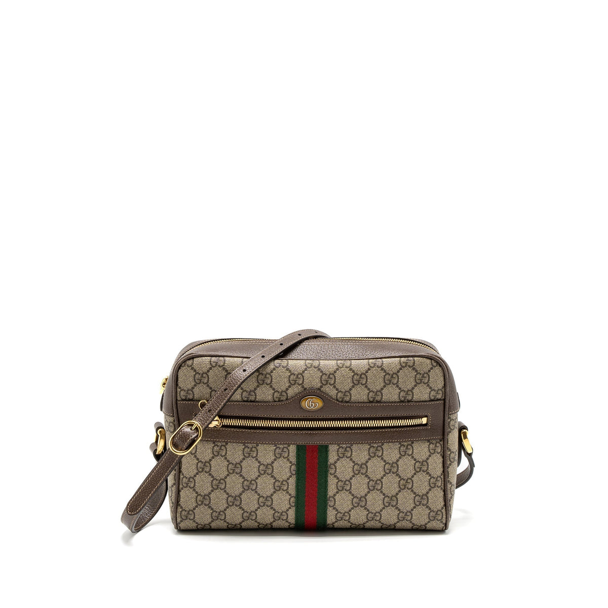 GUCCI OPHIDIA SHOULDER BAG GG SUPREME CANVAS GHW