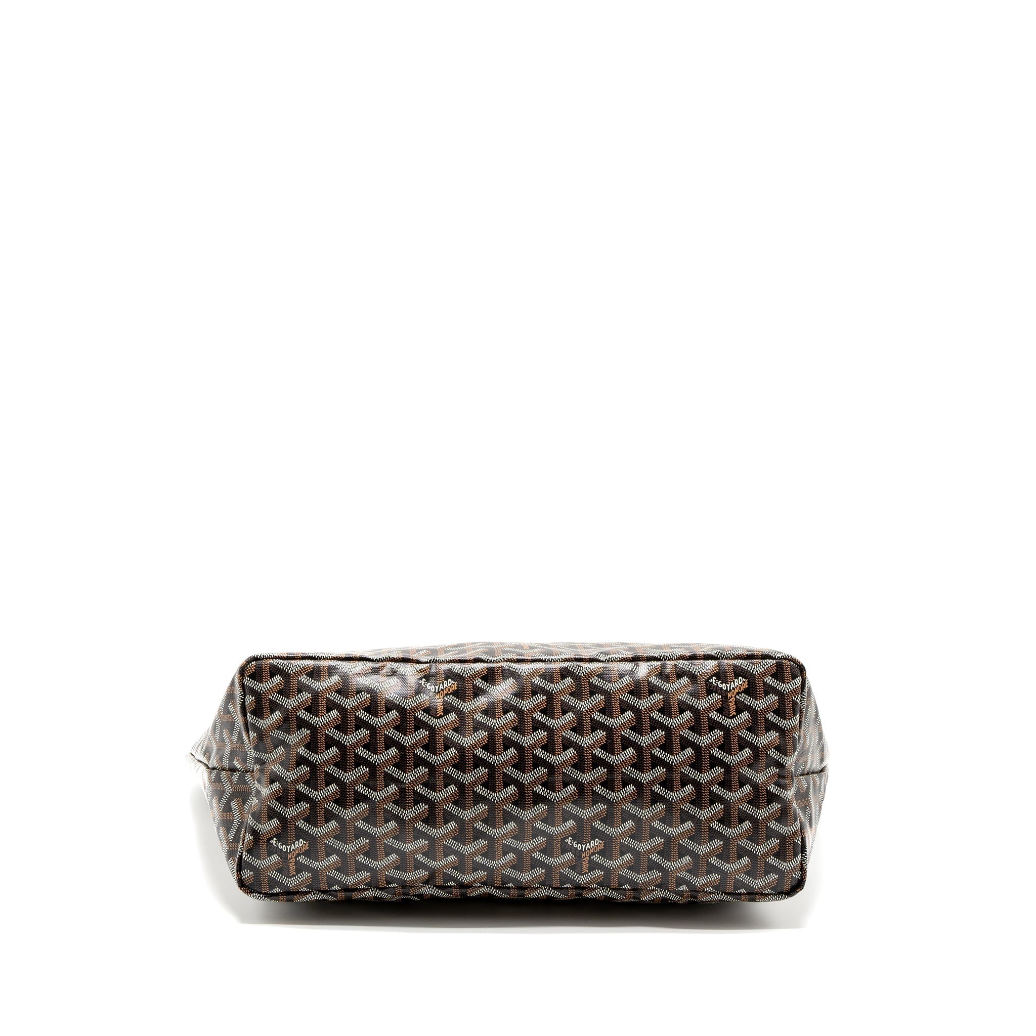GOYARD SAINT LOUIS PM TOTE BAG GOYARDINE CANVAS BLACK/MULTICOLOUR