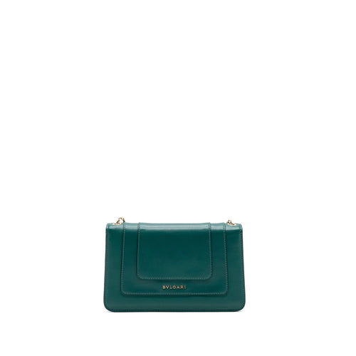 BVLGARI SERPENTI FOREVER CHAIN BAG CALFSKIN GREEN LGHW