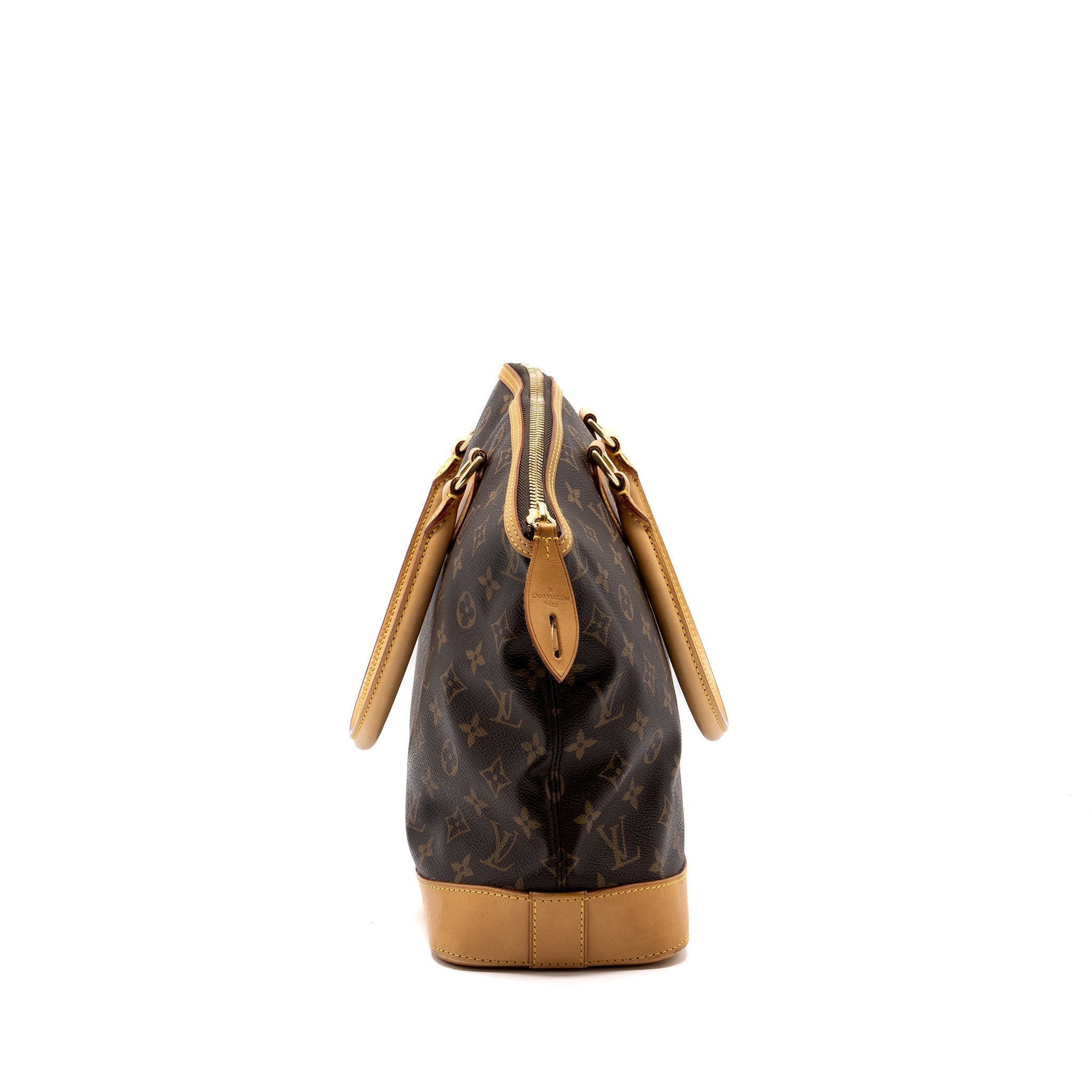 LOUIS VUITTON ZIPPER TOTE BAG MONOGRAM CANVAS GHW