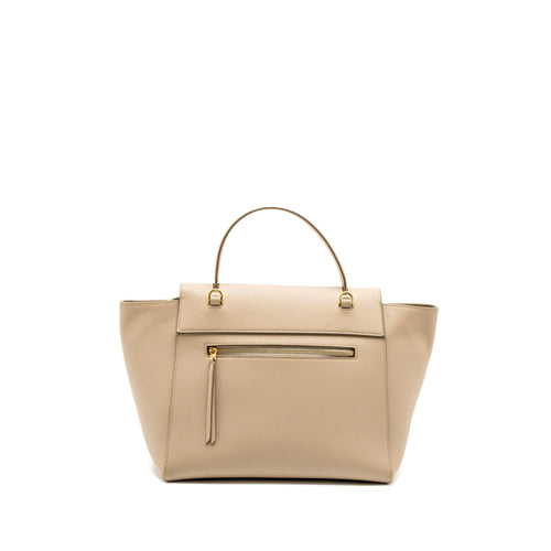 CELINE MINI BELT BAG GRAINED CALFSKIN LIGHT BEIGE GHW