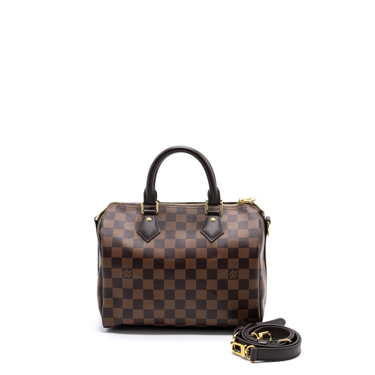 LOUIS VUITTON SPEEDY BANDOULIERE 25 DAMIER EBENE CANVAS GHW(NEW VERSION)