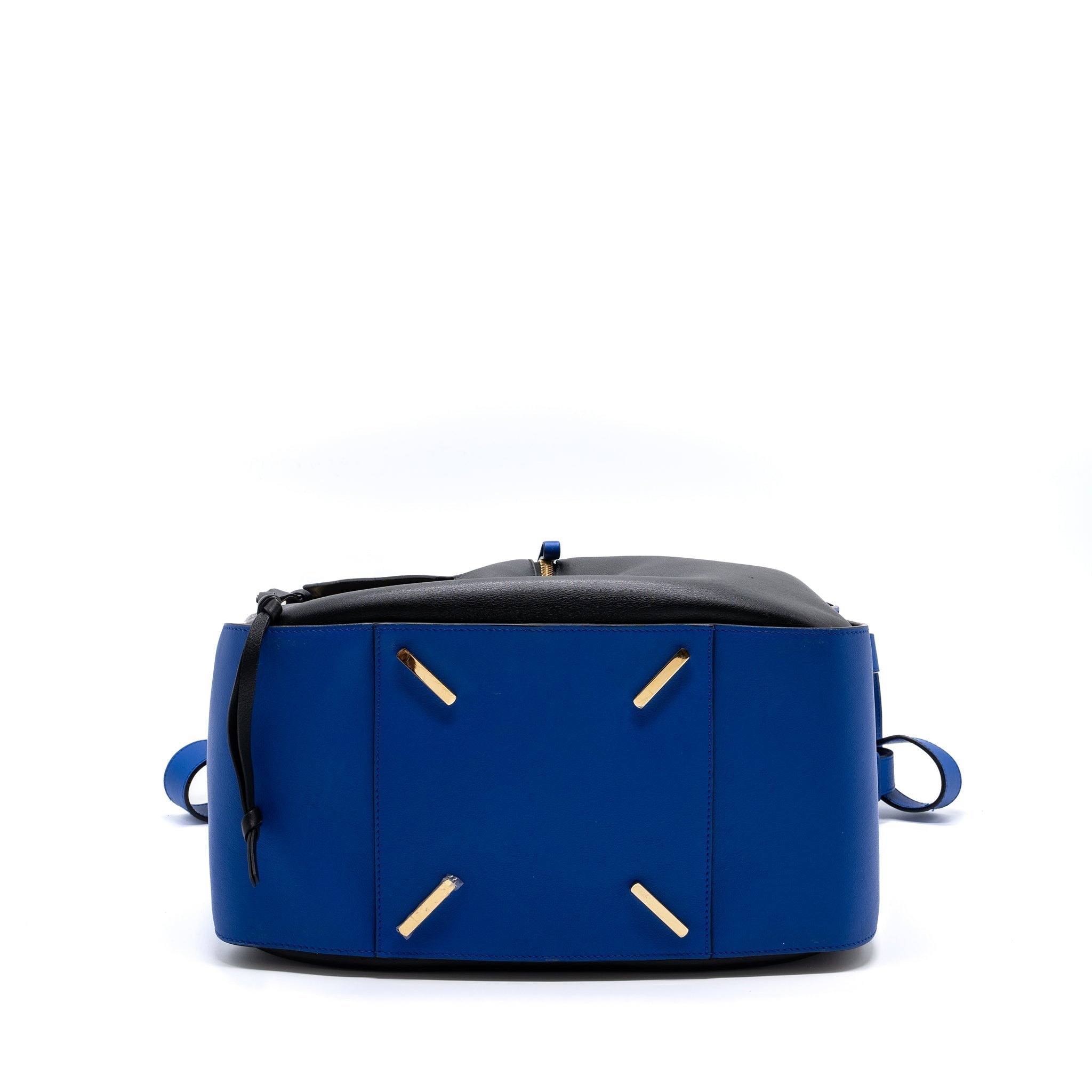 LOEWE HAMMOCK BAG CALFSKIN ELECTRIC BLUE/BLACK GHW