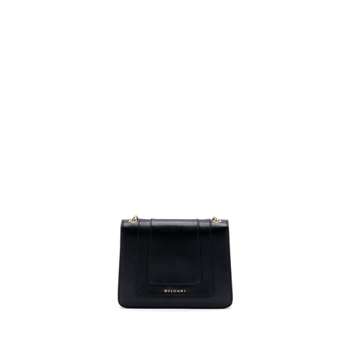 BVLGARI SERPENTI FOREVER CROSSBODY BAG CALFSKIN BLACK LGHW