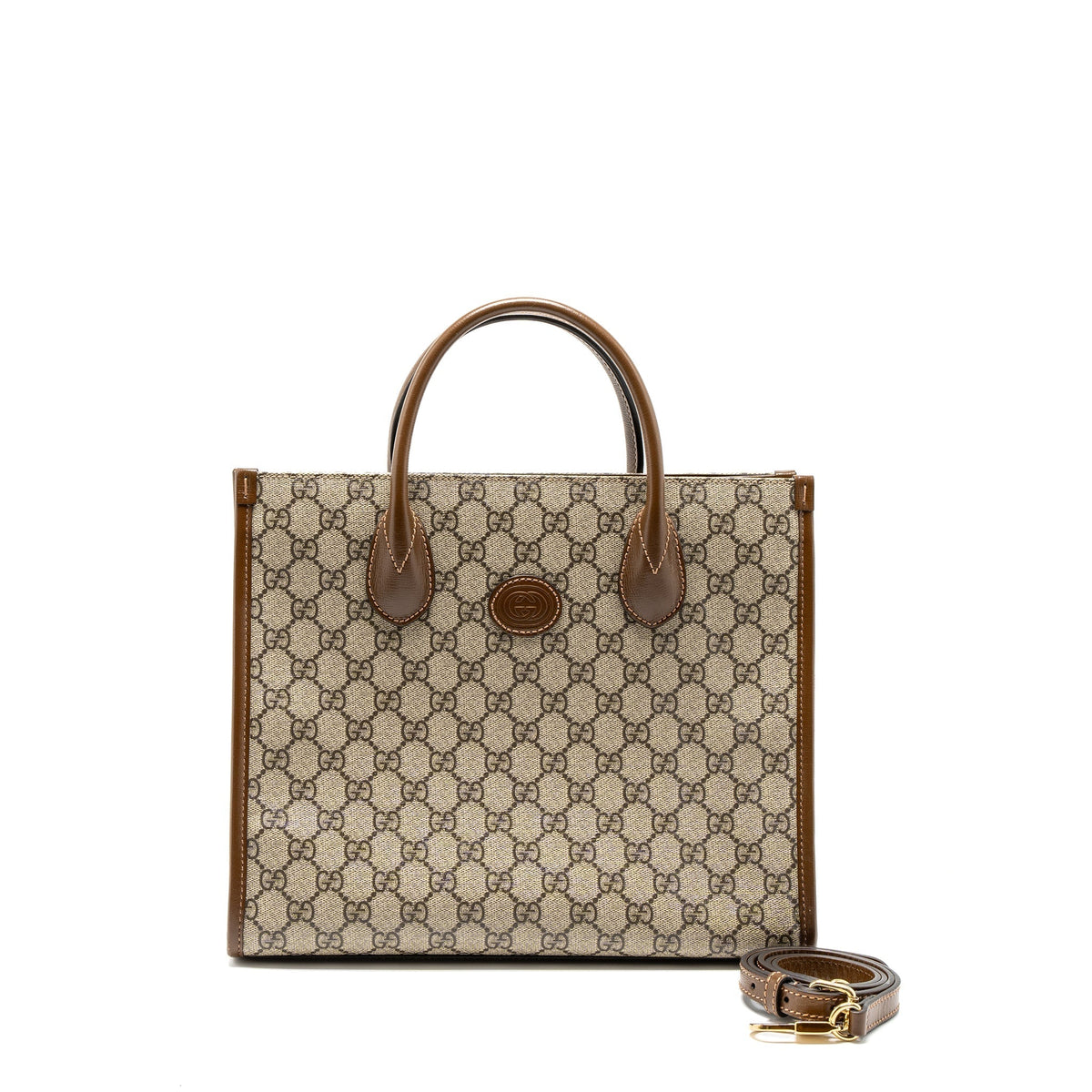 GUCCI TOTE BAG GG SUPREME CANVAS GHW