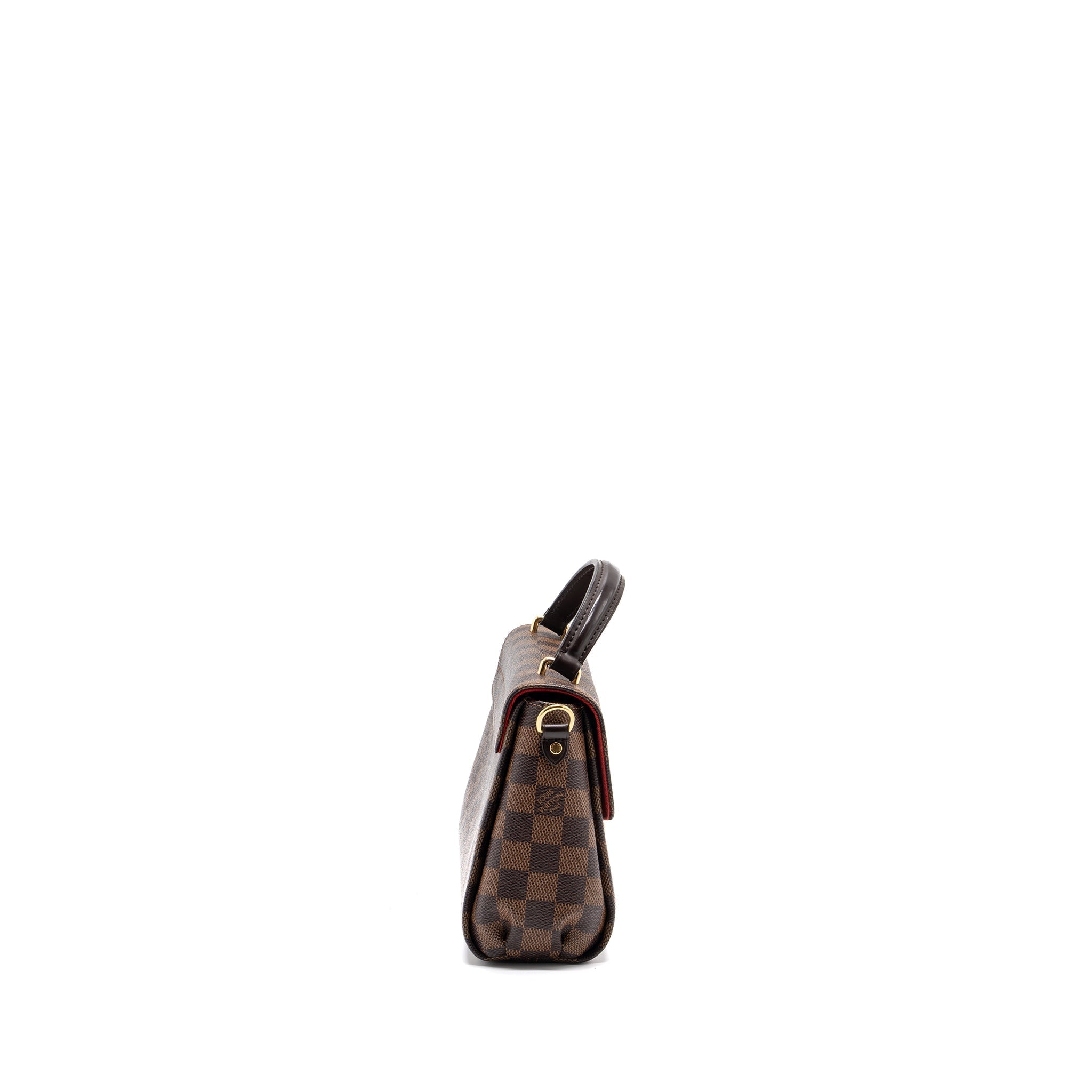LOUIS VUITTON CROISETTE BAG DAMIER EBENE CANVAS GHW