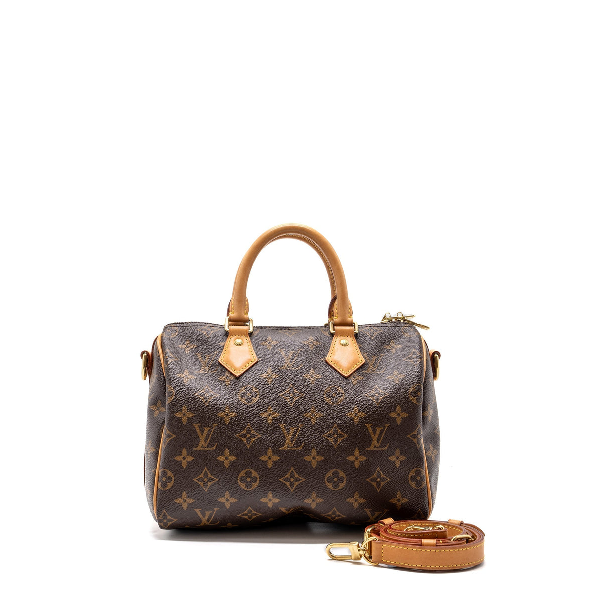 LOUIS VUITTON SPEEDY  BANDOULIERE 25 MONOGRAM CANVAS GHW