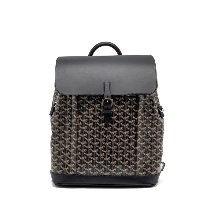 GOYARD ALPIN BACKPACK GOYARDINE CANVAS BLACK SHW
