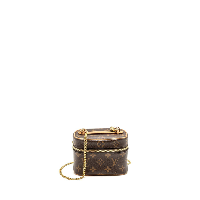 LOUIS VUITTON NICE NANO MONOGRAM CANVAS GHW