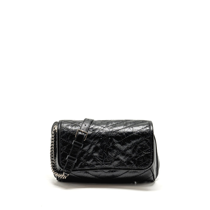 SAINT LAURENT NIKI BODY CALFSKIN BLACK SHW