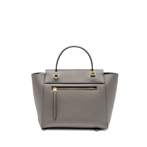 CELINE MICRO BELT BAG CALFSKIN DARK GREY GHW