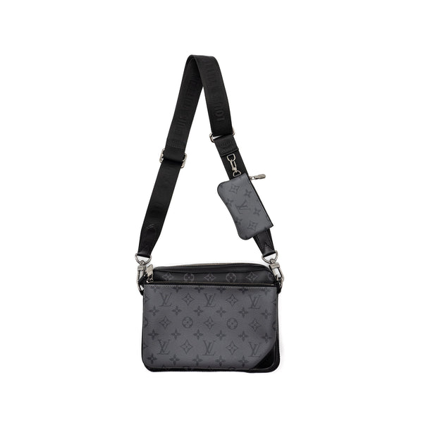 LOUIS VUITTON TRIO MESSENGER BAG MONOGRAM ECLIPSE SHW