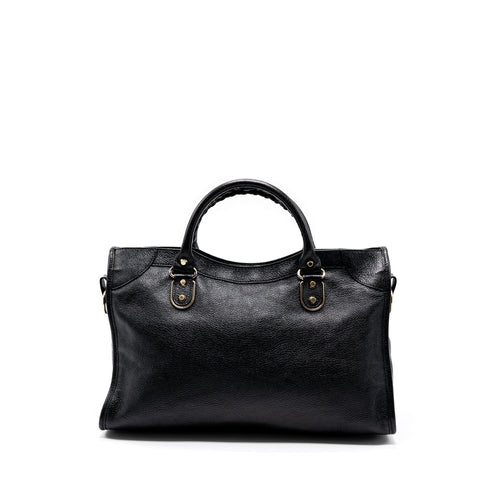 BALENCIAGA CLASSIC CITY BAG BLACK GHW