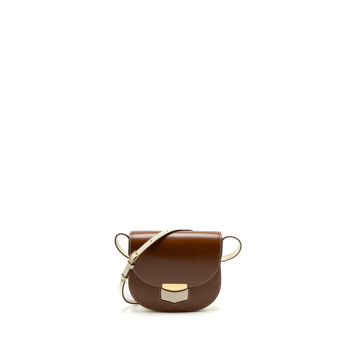 CELINE SMALL TROTTEUR BAG CALFSKIN BROWN/MULTICOLOUR GHW