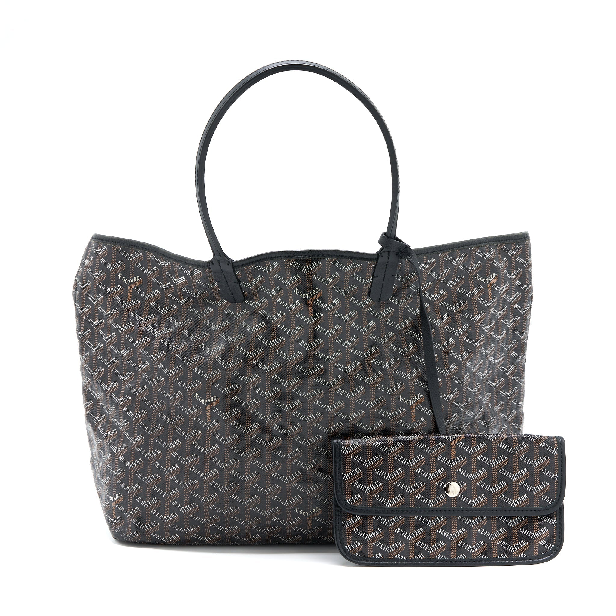 GOYARD ARTOIS PM TOTE CANVAS / CALFSKIN BLACK