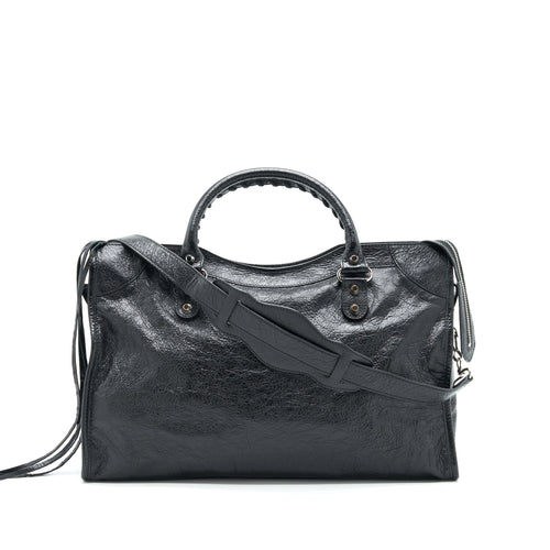 BALENCIAGA GIANT CITY BAG BLACK SHW