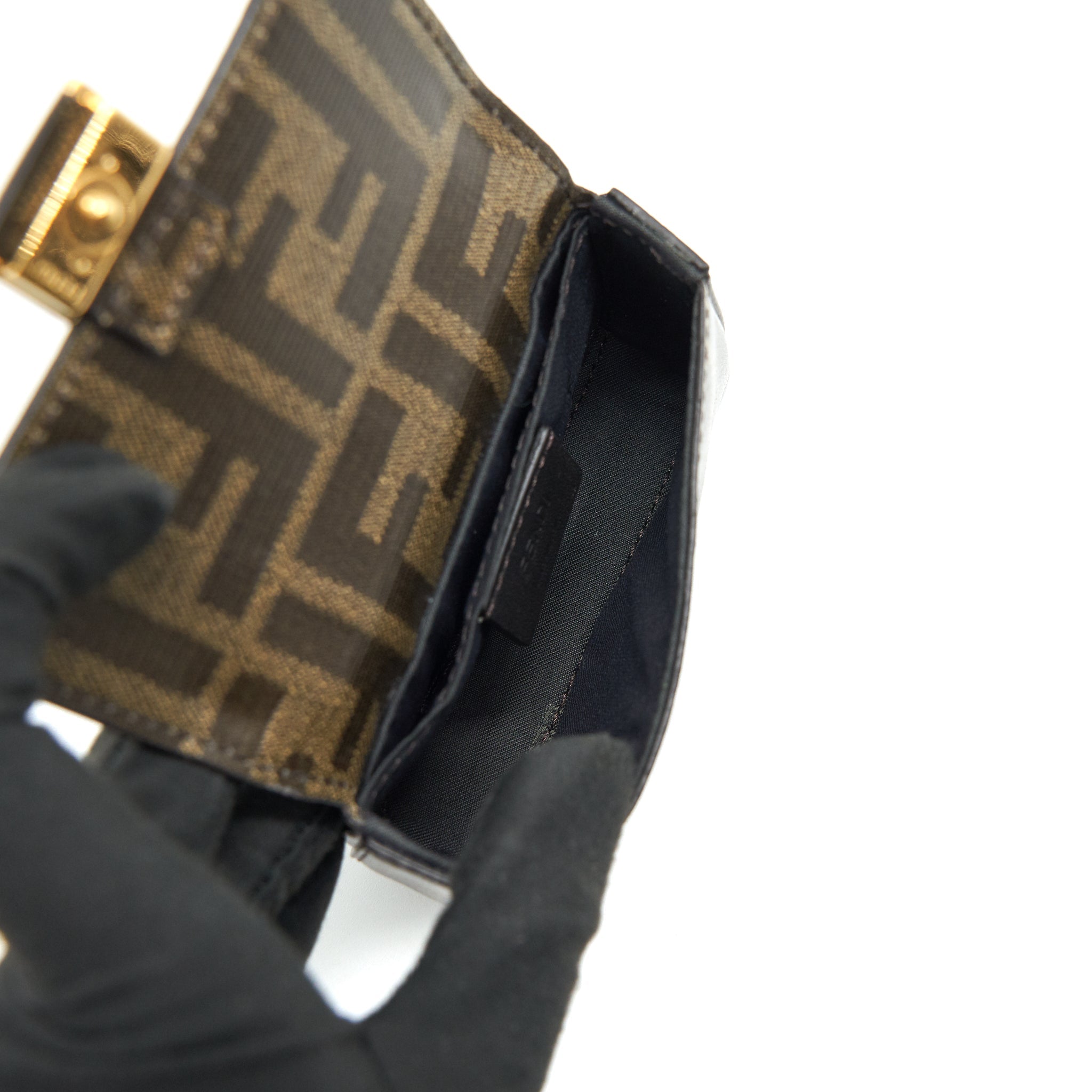 FENDI ICONIC CANVAS BELT WITH MINI BAG