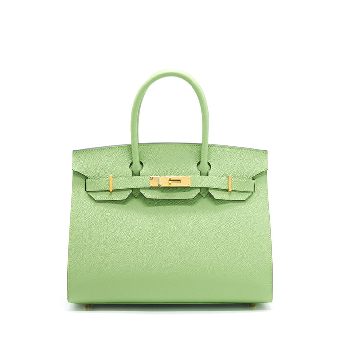 HERMES BIRKIN 30 SELLIER VERT CRIQUET GHW EPSOM LEATHER