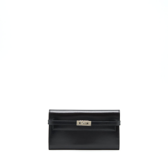 HERMES KELLY CLASSIC LONG WALLET BOX BLACK SHW