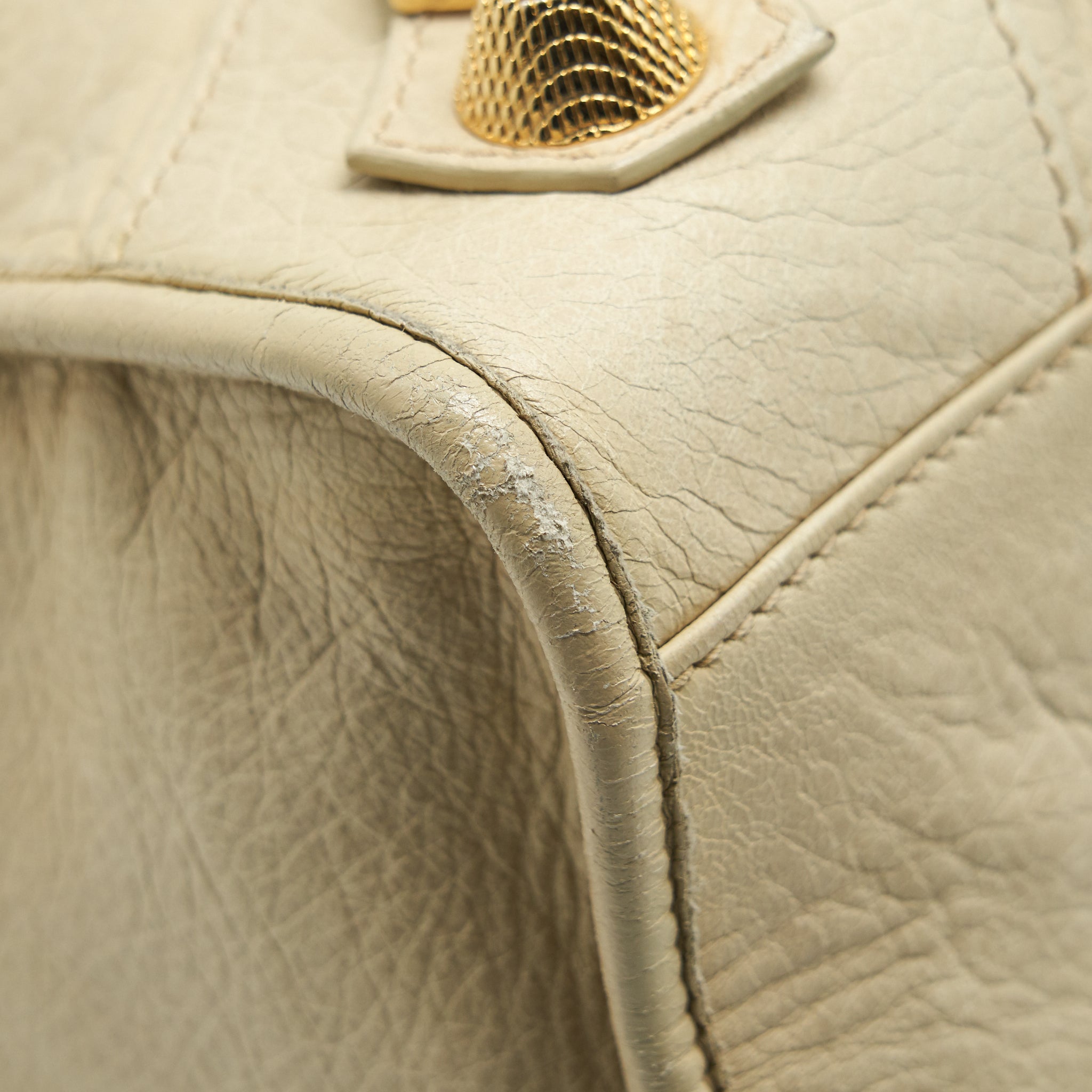 BALENCIAGA GIANT CITY BAG BEIGE GHW