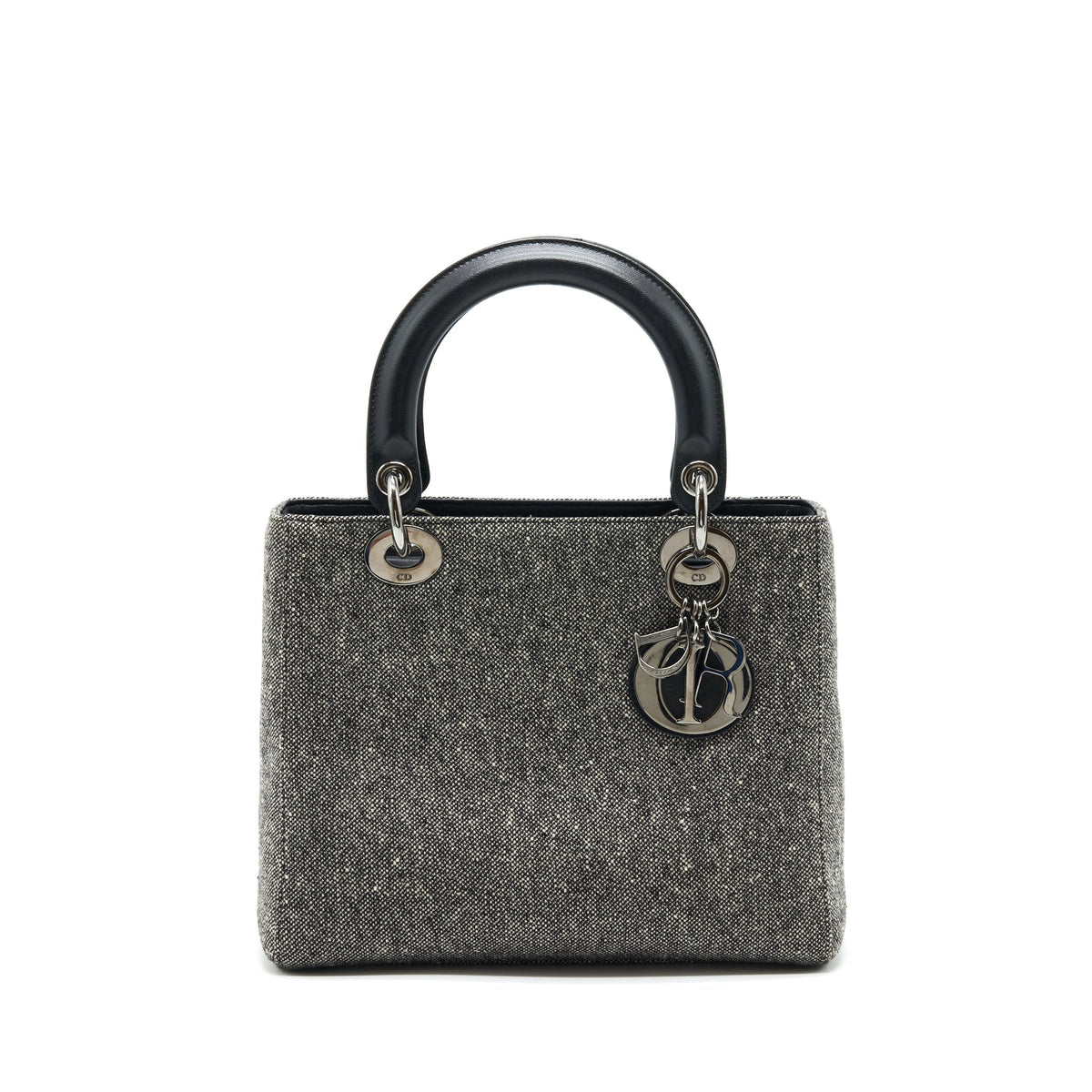 DIOR LADY DIOR MEDIUM FABRIC DARK GREY SHW