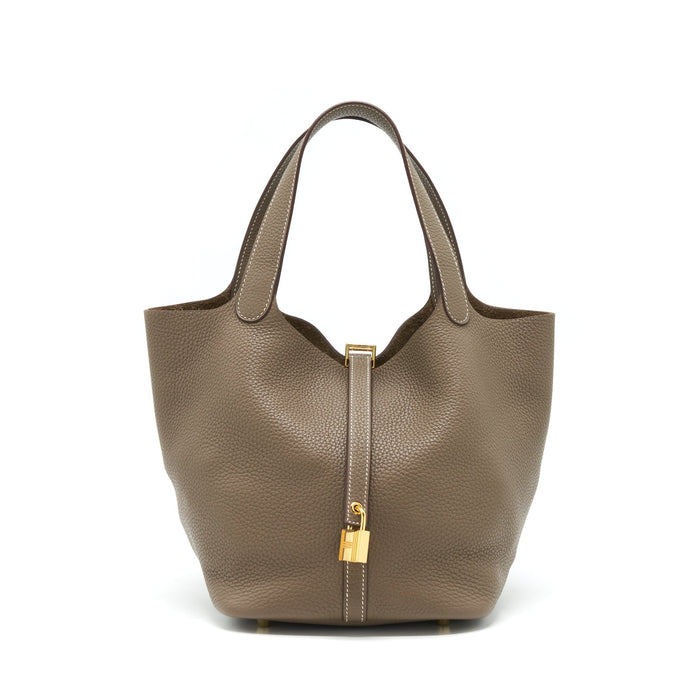 HERMES PICOTIN 22 CLEMENCE ETOUPE GHW