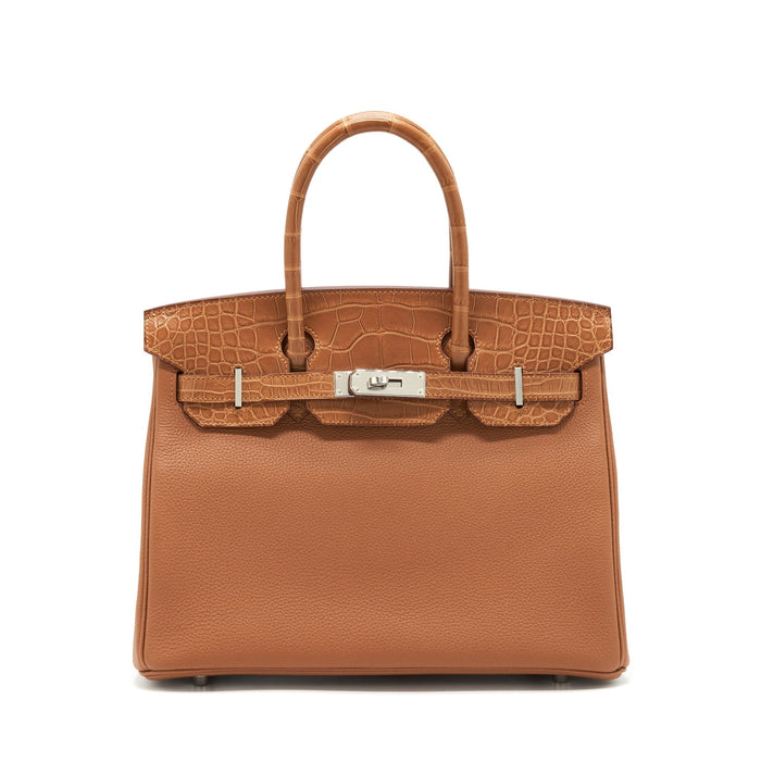 HERMES BIRKIN 30 TOUCH GOLD WITH SHW