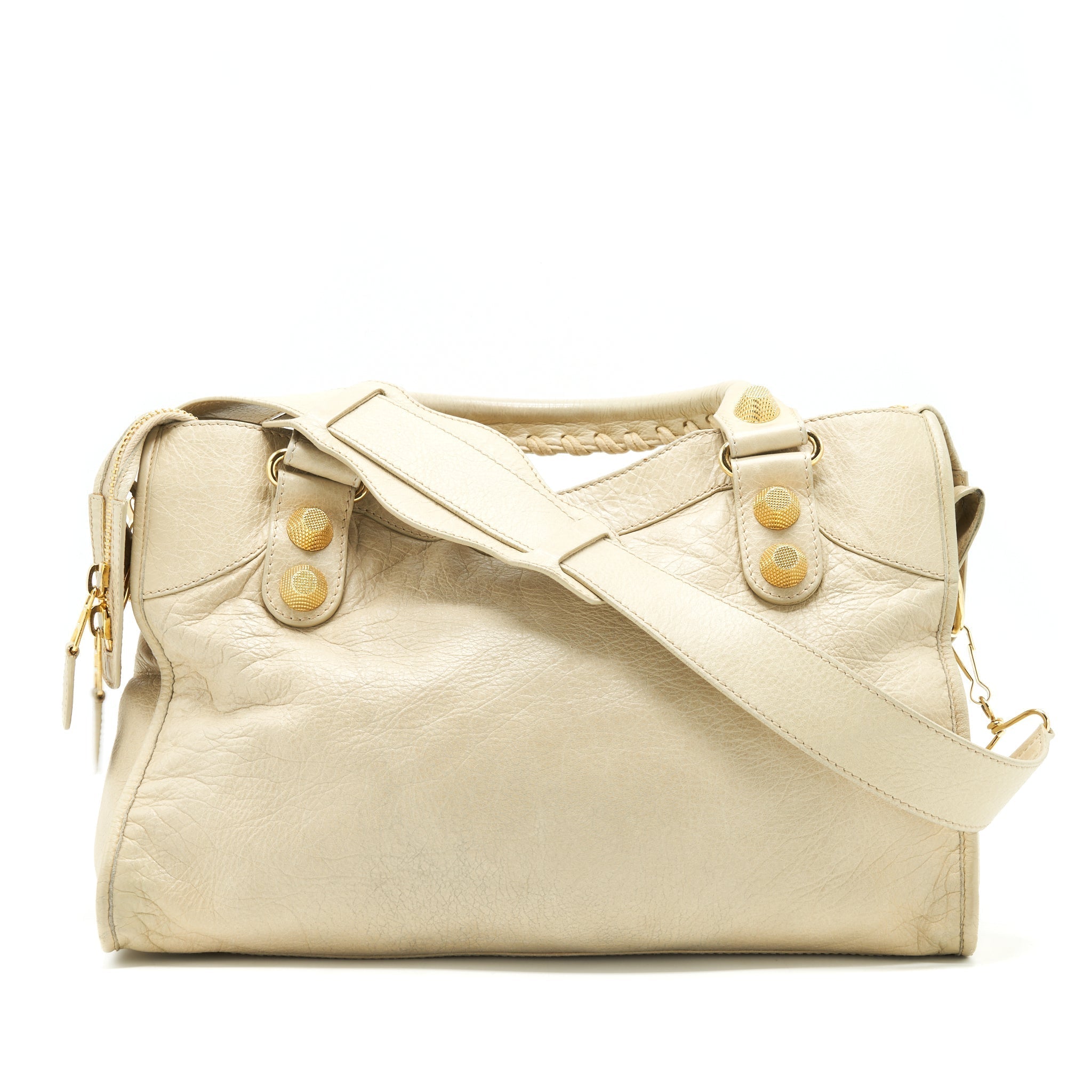 BALENCIAGA GIANT CITY BAG BEIGE GHW