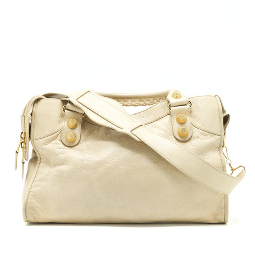 BALENCIAGA GIANT CITY BAG BEIGE GHW