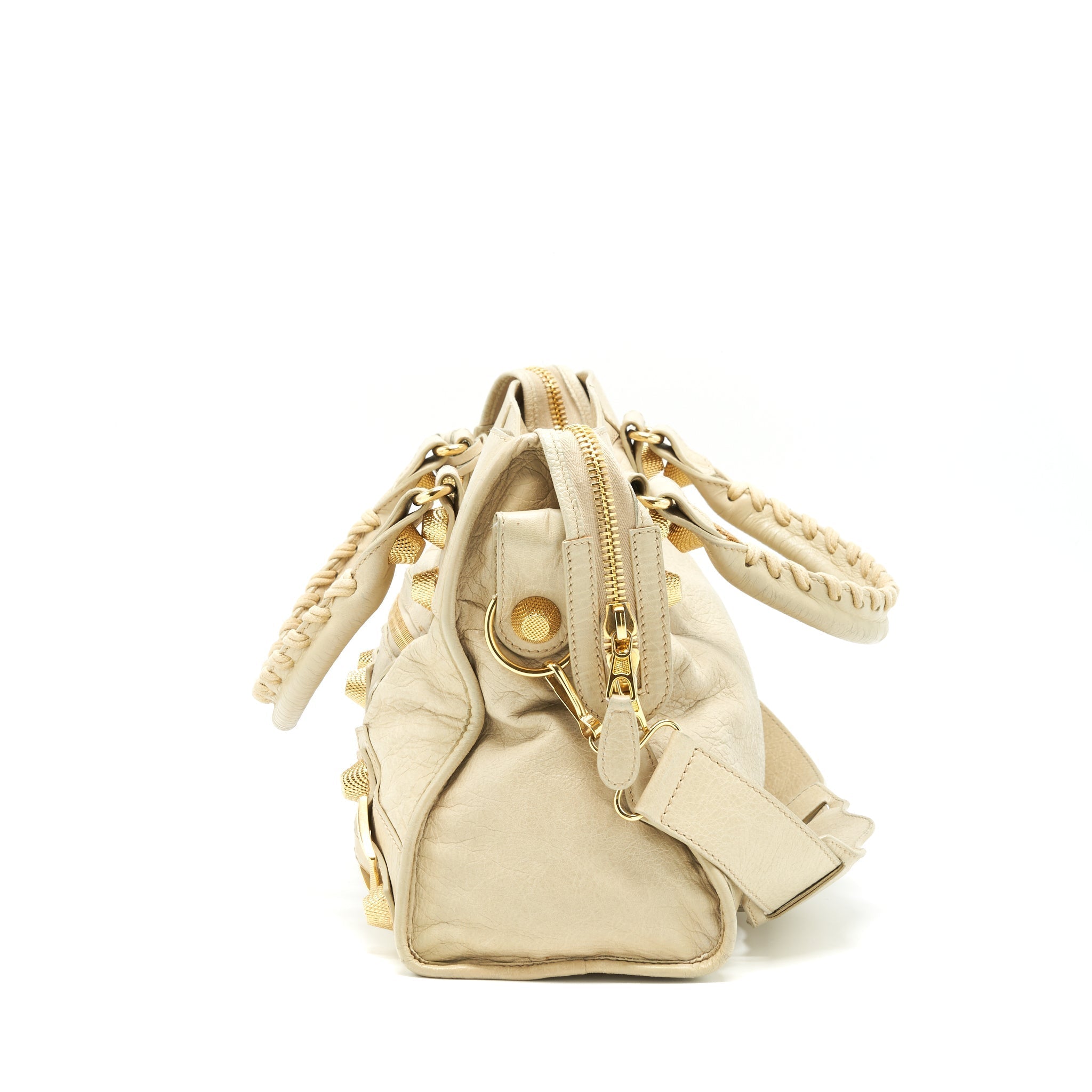 BALENCIAGA GIANT CITY BAG BEIGE GHW