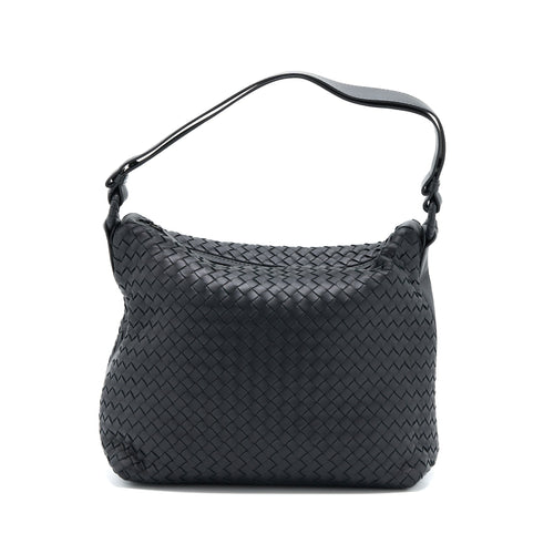 BOTTEGA VENETA HOBO BAG INTRECCIATO BLACK