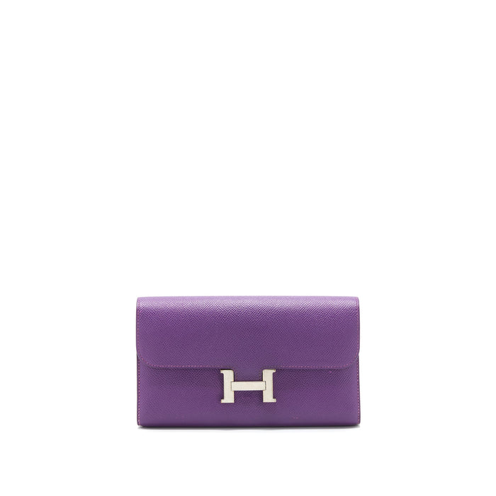 HERMES CONSTANCE WALLET EPSOM PURPLE SHW