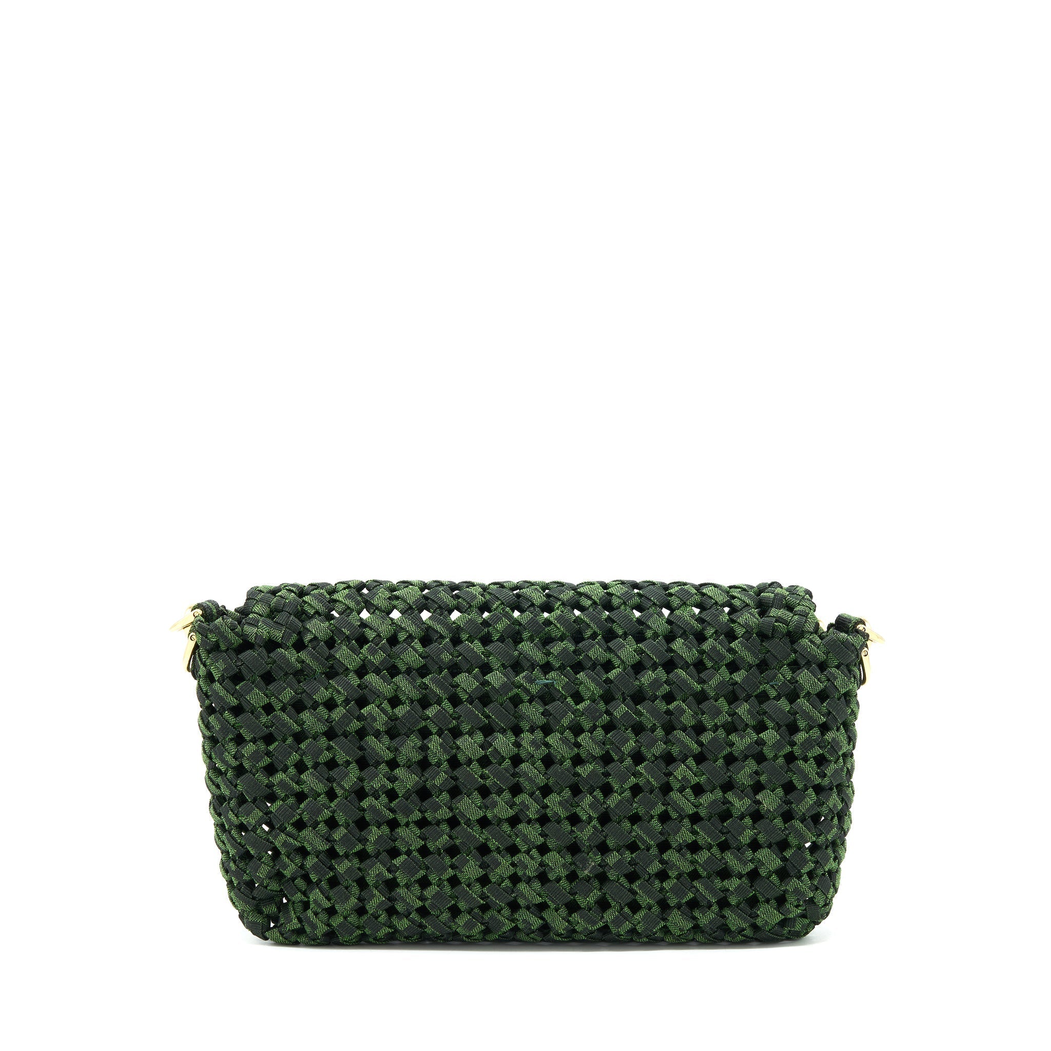 FENDI BAGUETTE LIMITED EDITION TWEED GREEN GHW