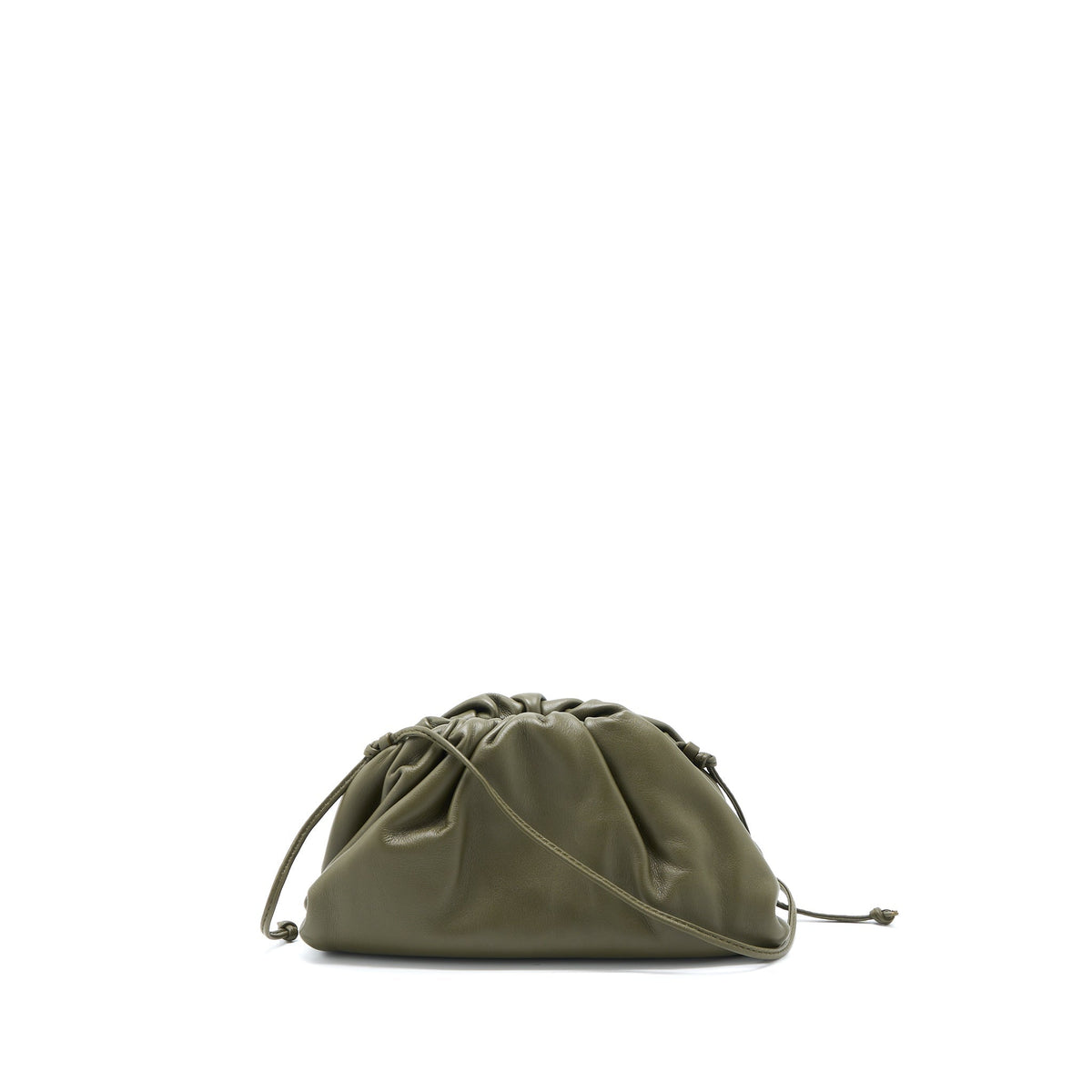 BOTTEGA VENETA MINI CALFSKIN DARK GREEN GHW