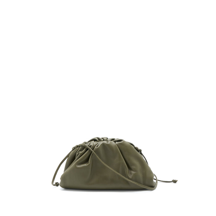 BOTTEGA VENETA MINI CALFSKIN DARK GREEN GHW