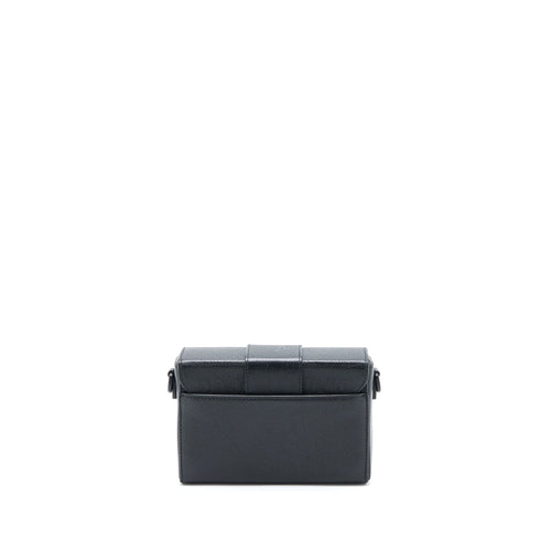 DIOR 30 MONTAIGNE BOX CALFSKIN BLACK WITH BLACK HARDWARE