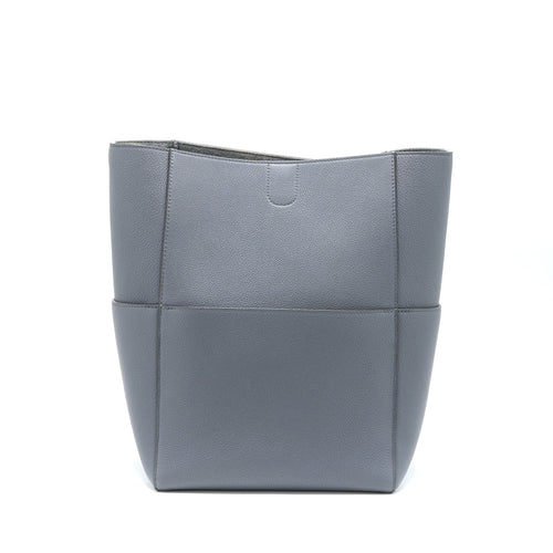 CELINE SANGLE BUCKET BAG CALFSKIN GREY GHW