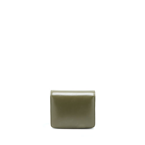 CELINE SMALL CLASSIC BAG BOX CALFSKIN ARMY GREEN GHW
