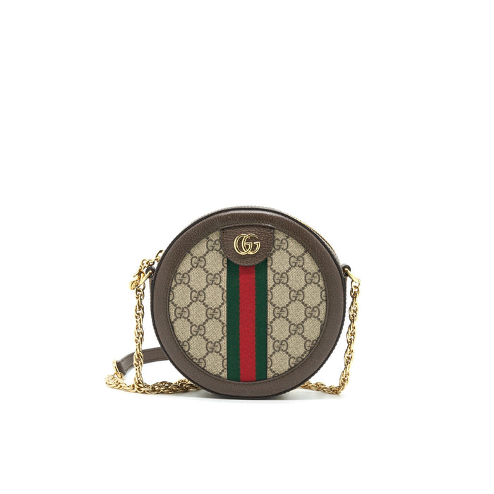 GUCCI OPHIDIA MINI GG ROUND SHOULDER BAG
