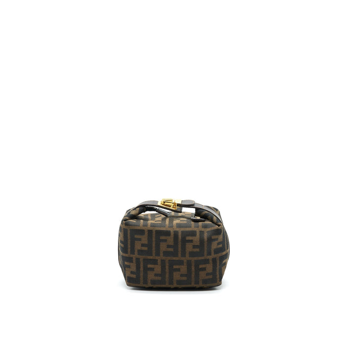 FENDI VINTAGE MINI COSMETIC BAG FF ZUCCA CANVAS
